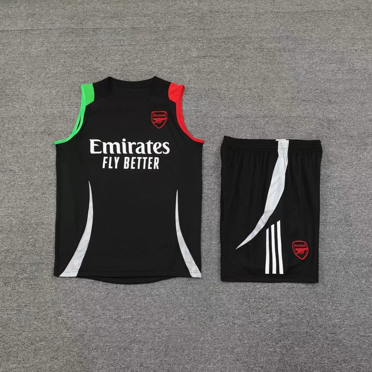 CBF Brazil Training Vest and Shorts Set Navy with Turquoise - 10