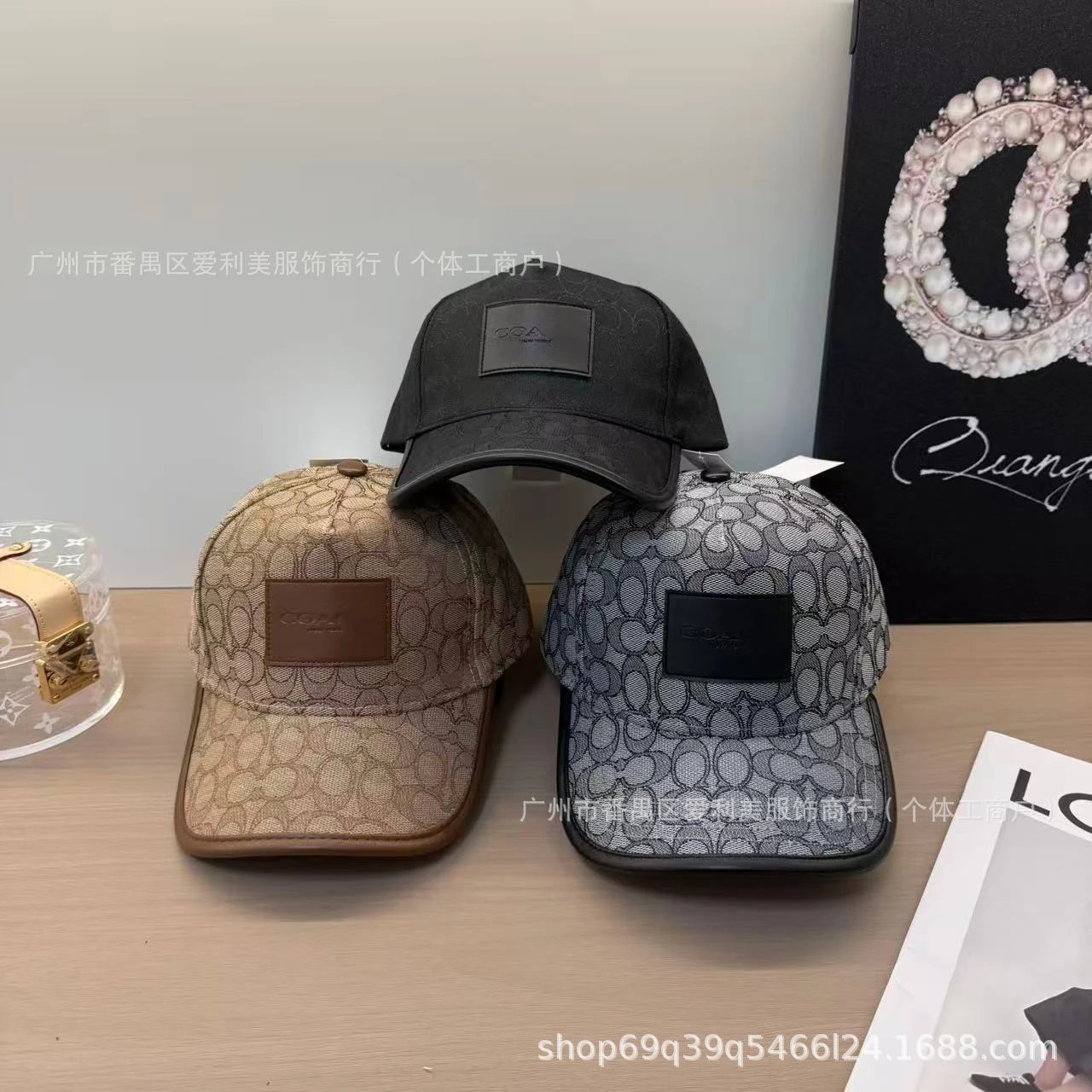 Coach Logo Cap Beige
