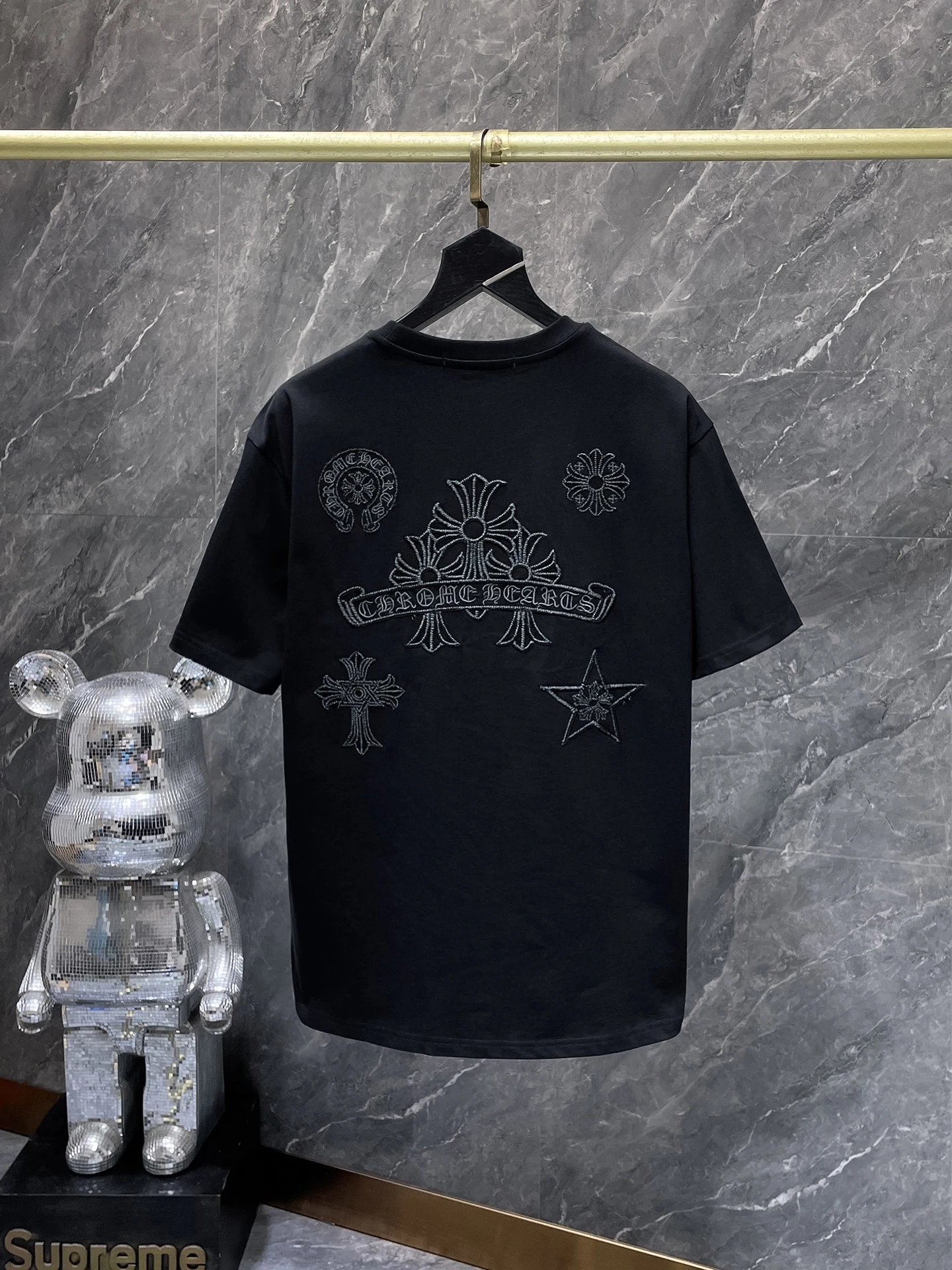 Design St Barth x Unknown Brand Graphic Print Black Oversized T-Shirt T-Shirts - 29