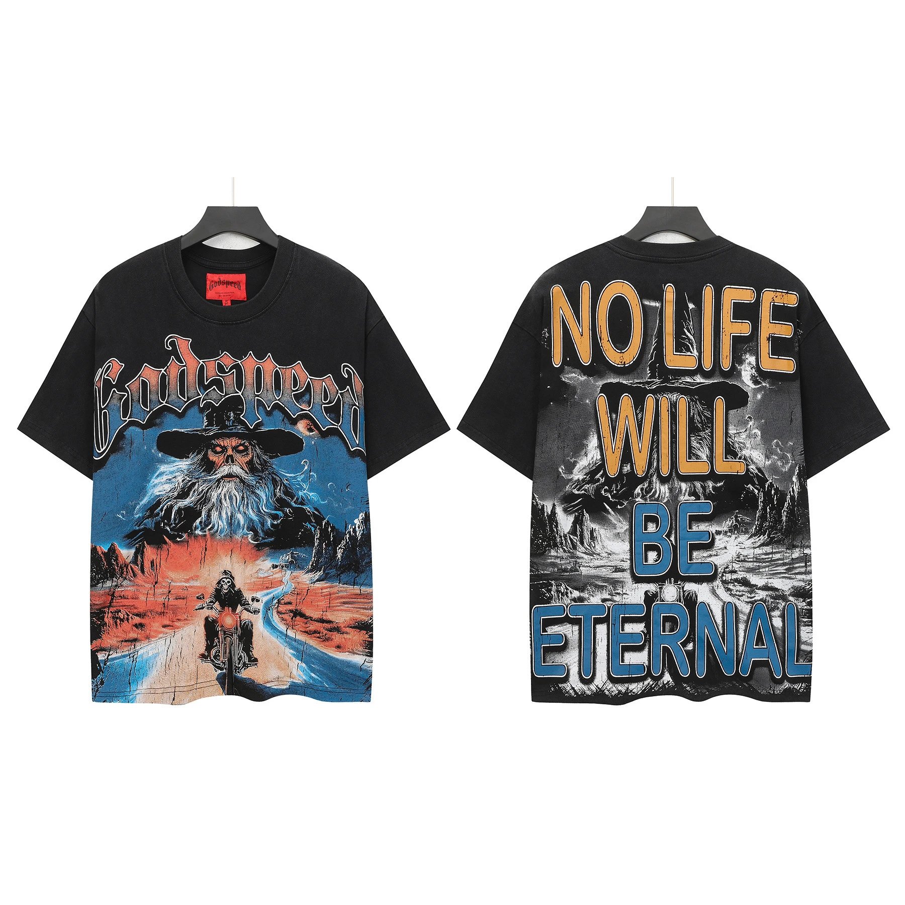 Hellstar Records x Death Before Dishonor Graphic Print White T-Shirt - 8