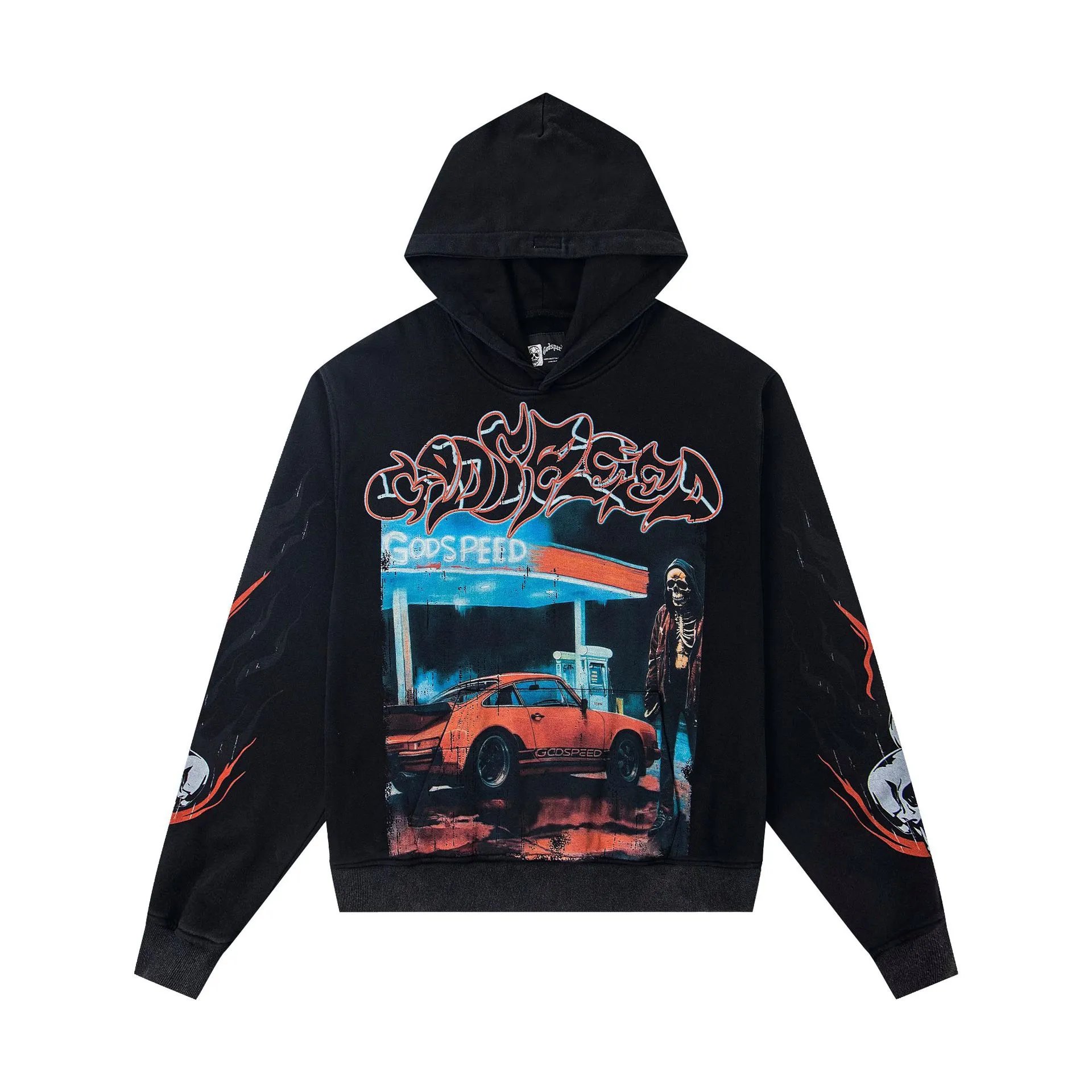 Godspeed Hoodies & Sweatshirts Graphic-print pullover hoodie — G20 Black