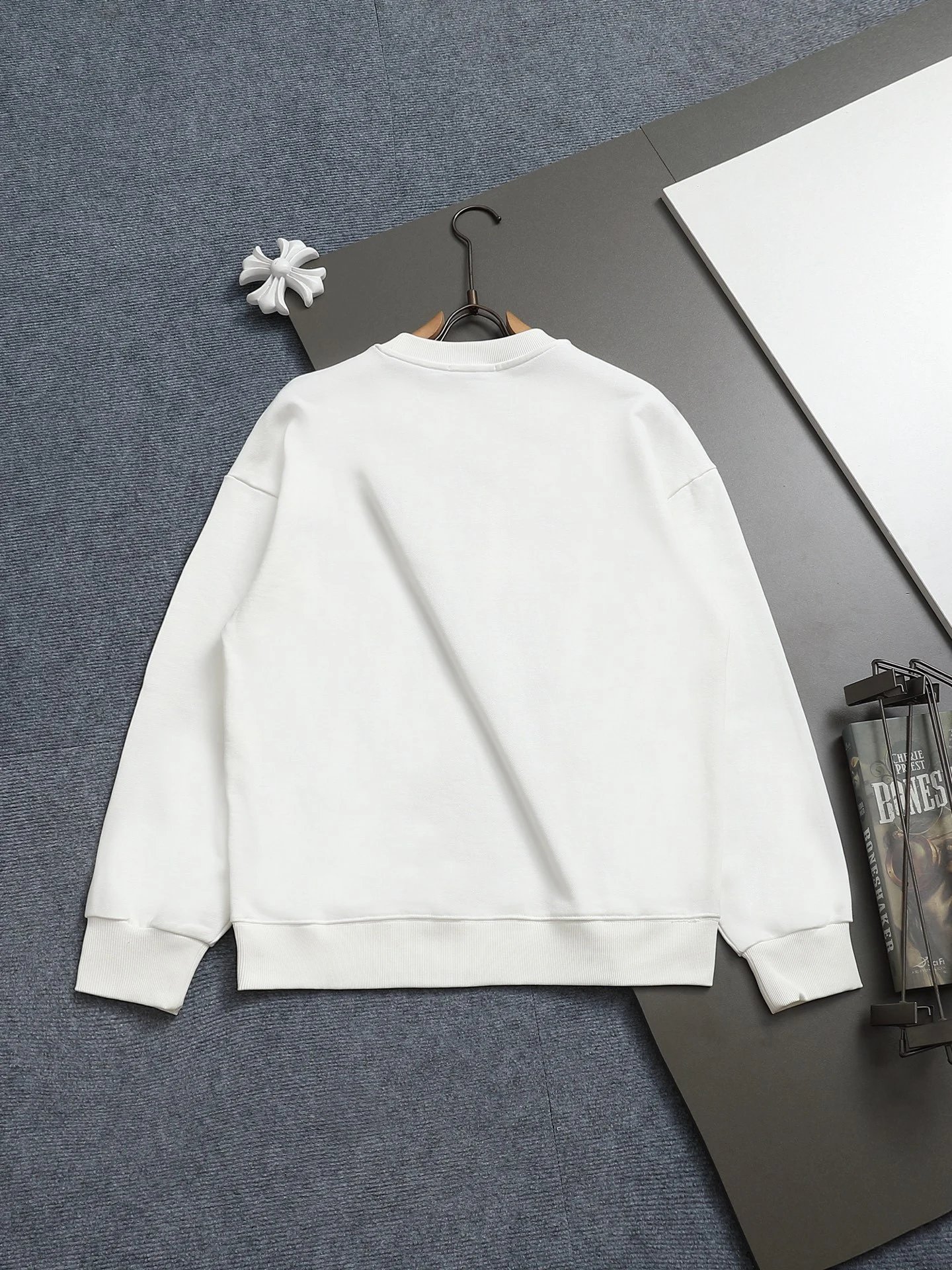 Prada Logo Embroidered Black Hoodie - 32