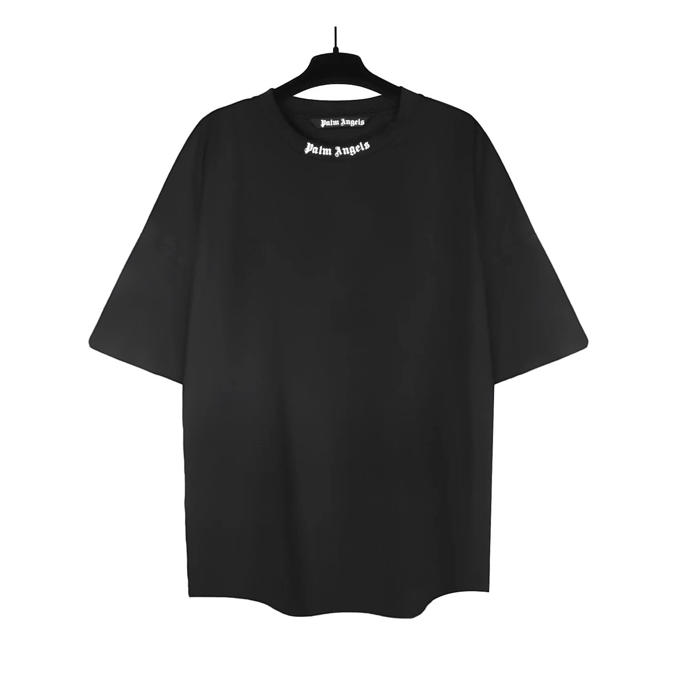 Design Palm Tree Flame Print Oversized T-Shirt White - 7