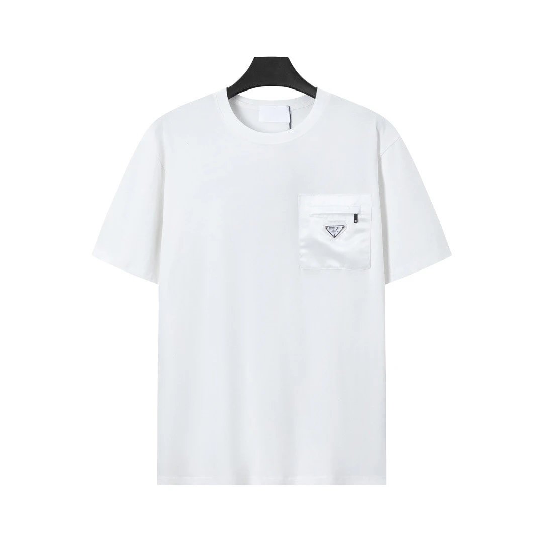 Prada Triangle Logo T-Shirt White T-Shirt - 19