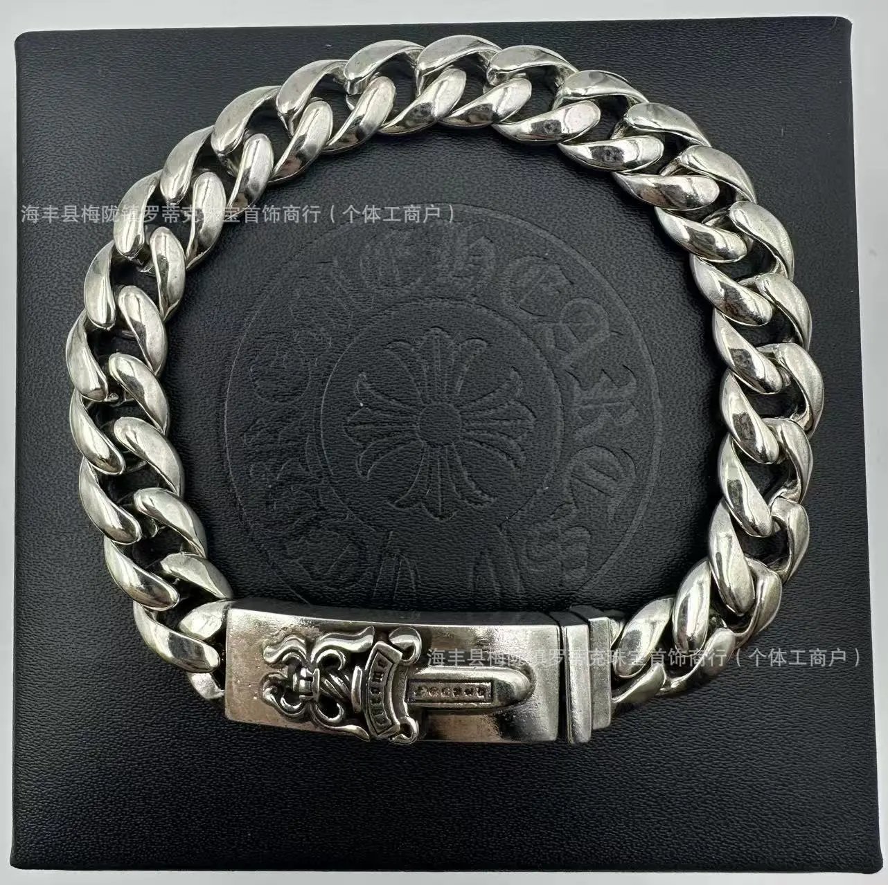 Design Chunky Link Chain Bracelet Gold Jewelry - 3