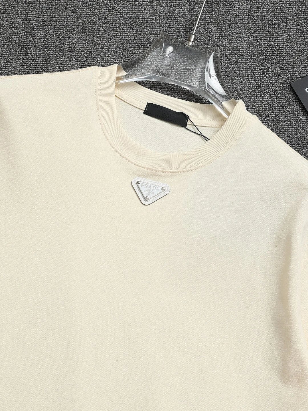 Prada Logo Embroidered Pink T-Shirt - 12