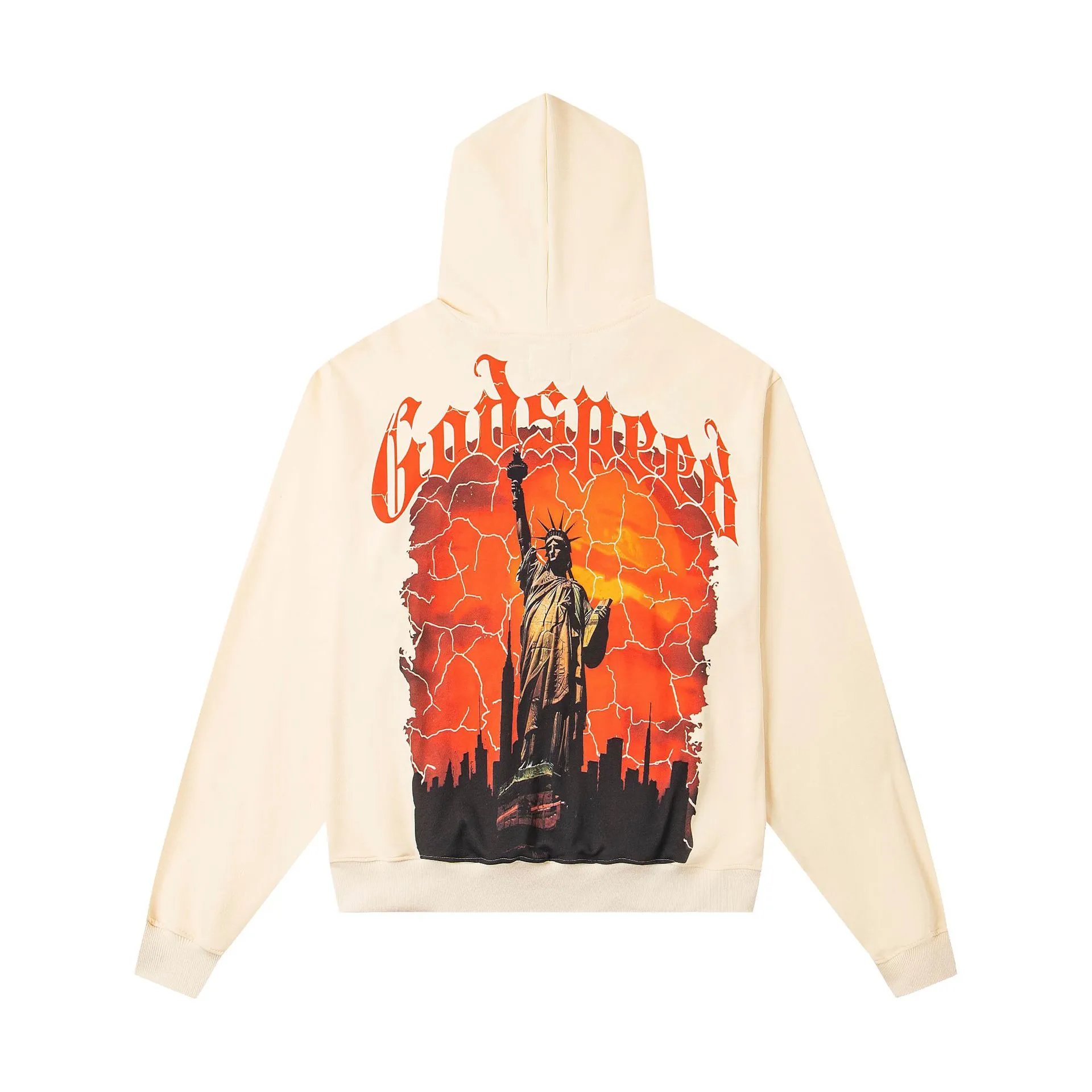 Godspeed Hoodies & Sweatshirts Graphic-print pullover hoodie — G21 Apricot Color