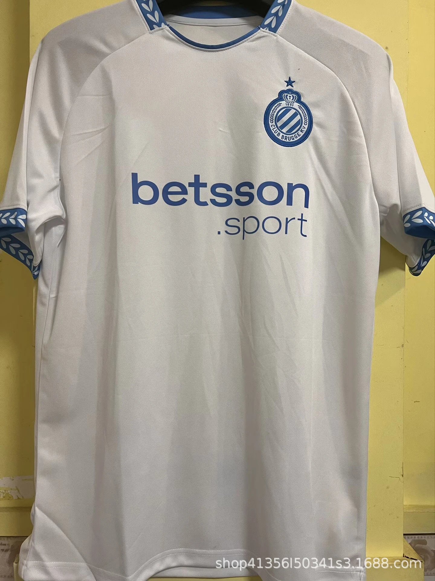 Design Club Brugge KV 2023-24 Away Jersey White / Blue Jersey - 1