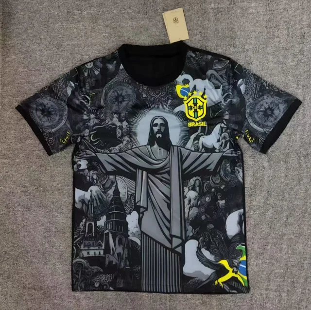 CBF Football Jerseys Brazil Graphic Print Special Edition product detail image 6