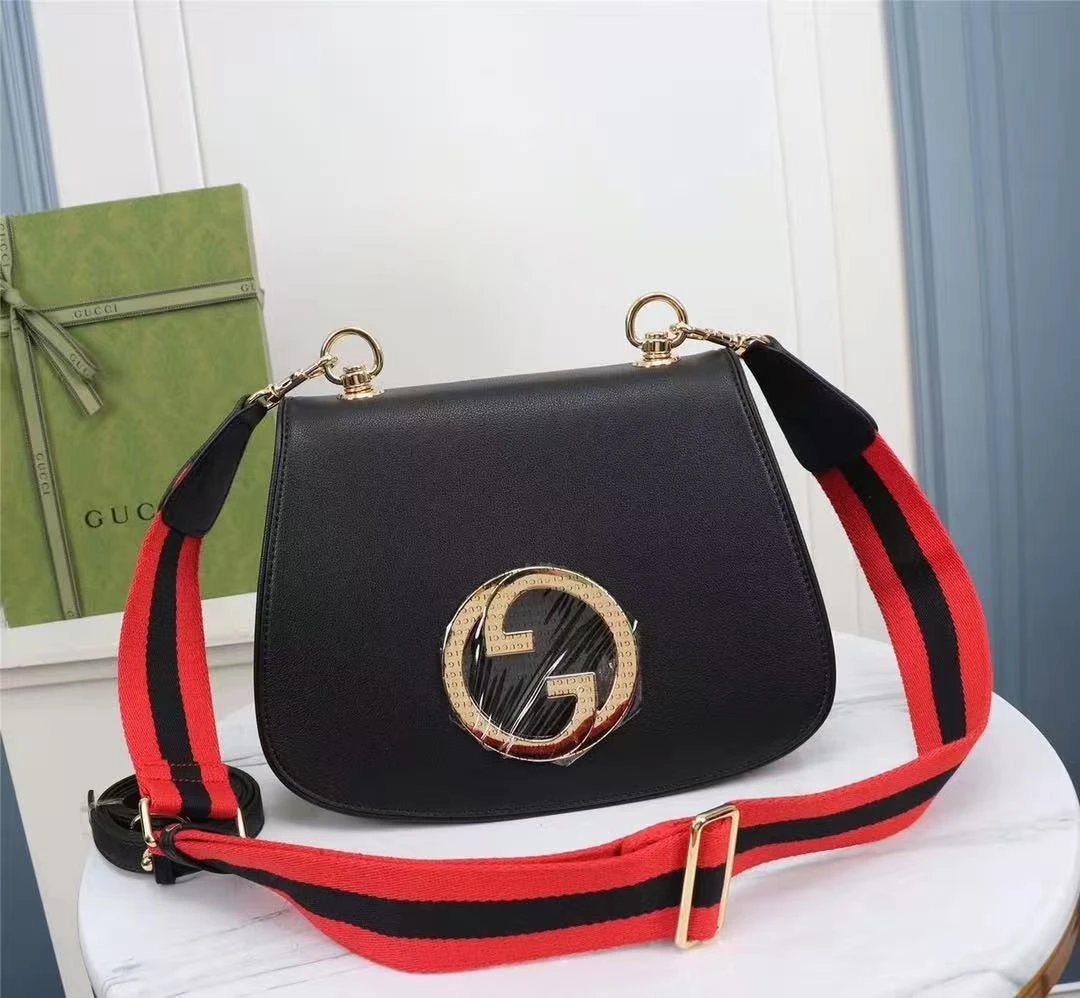 Gucci GG Marmont Mini Shoulder Bag Brown with Web Strap - 3
