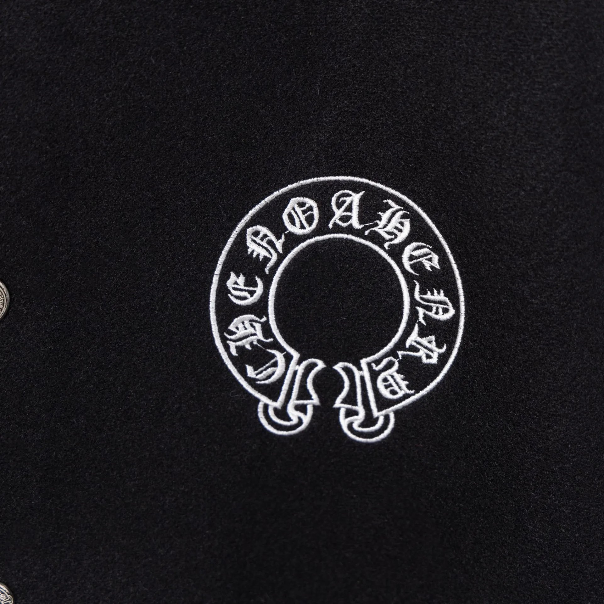 Chrome Hearts Varsity Jacket Black and White Outerwear Jacket - 13