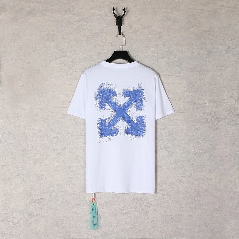 Off-White Industrial Arrow Red Print White T-Shirt - 31