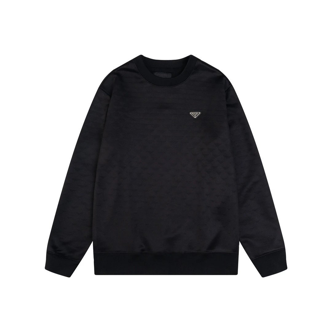 Prada Re-Nylon Logo Patch Black Hoodie - 17