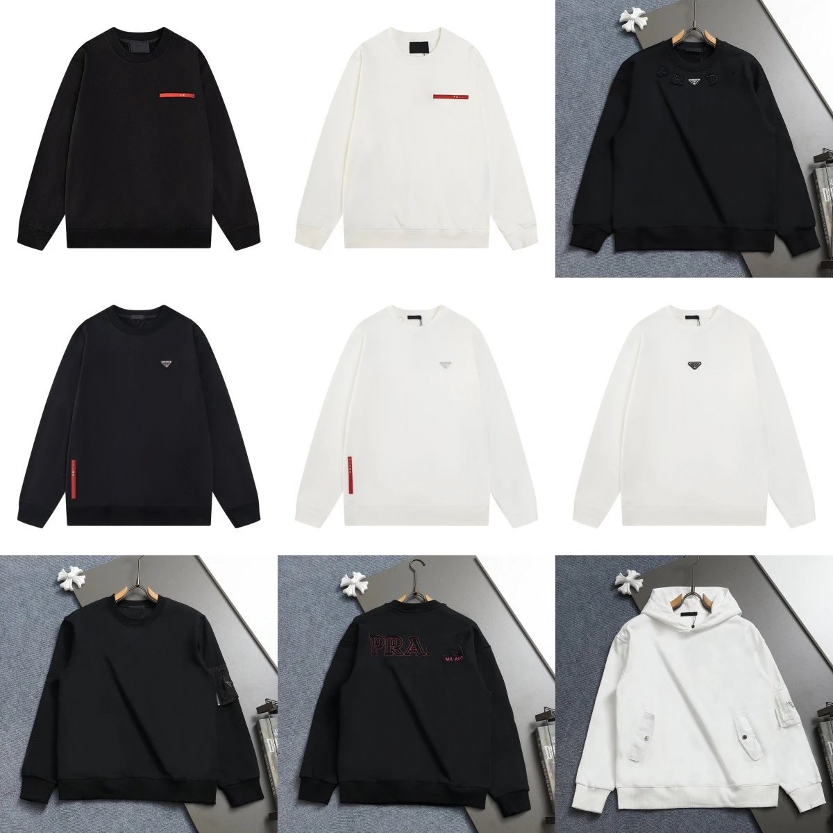 Prada Logo Crewneck 