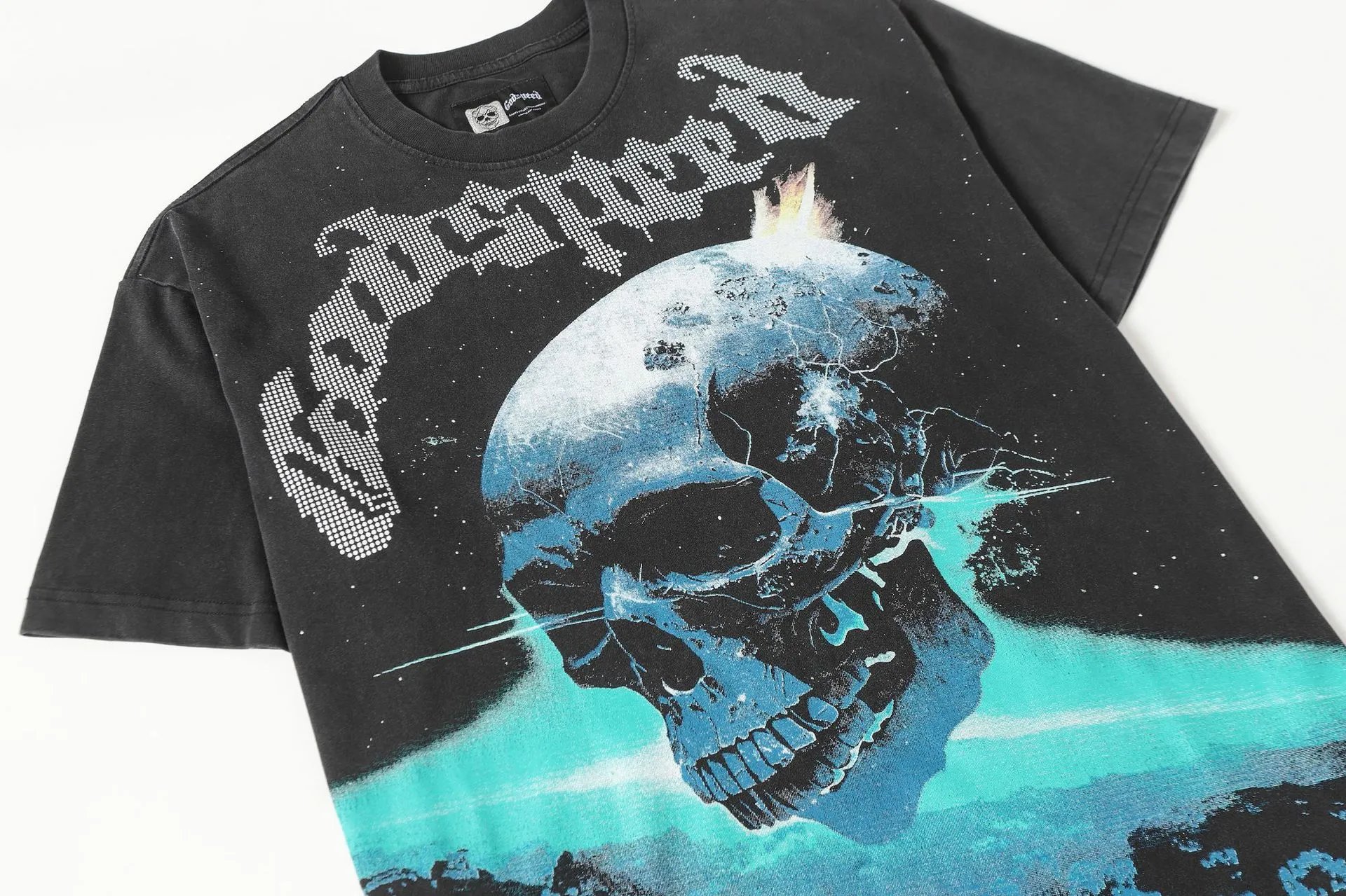 Godspeed Yacht Print Oversized T-Shirt Beige - 7