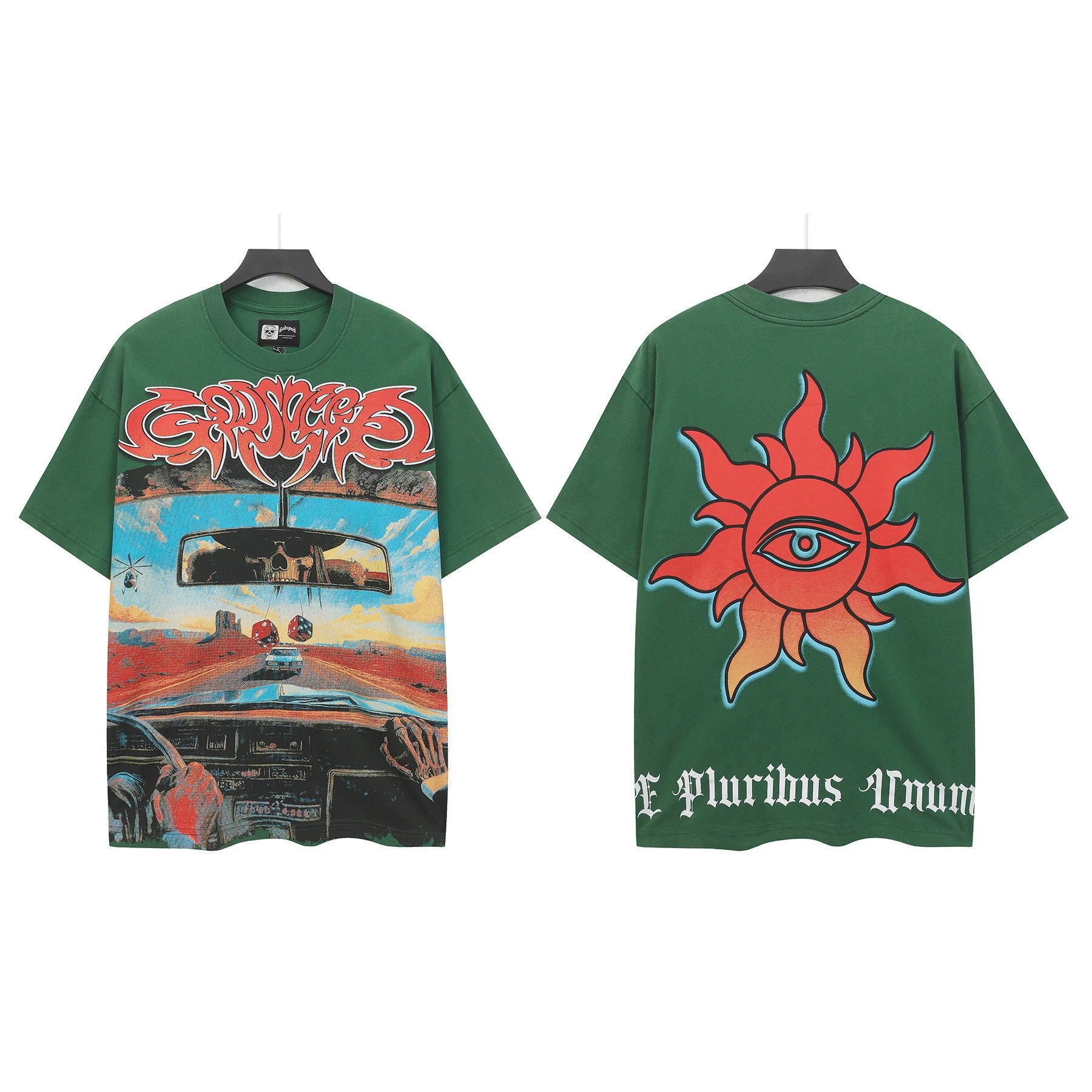 Hellstar Records x Death Before Dishonor Graphic Print White T-Shirt - 22