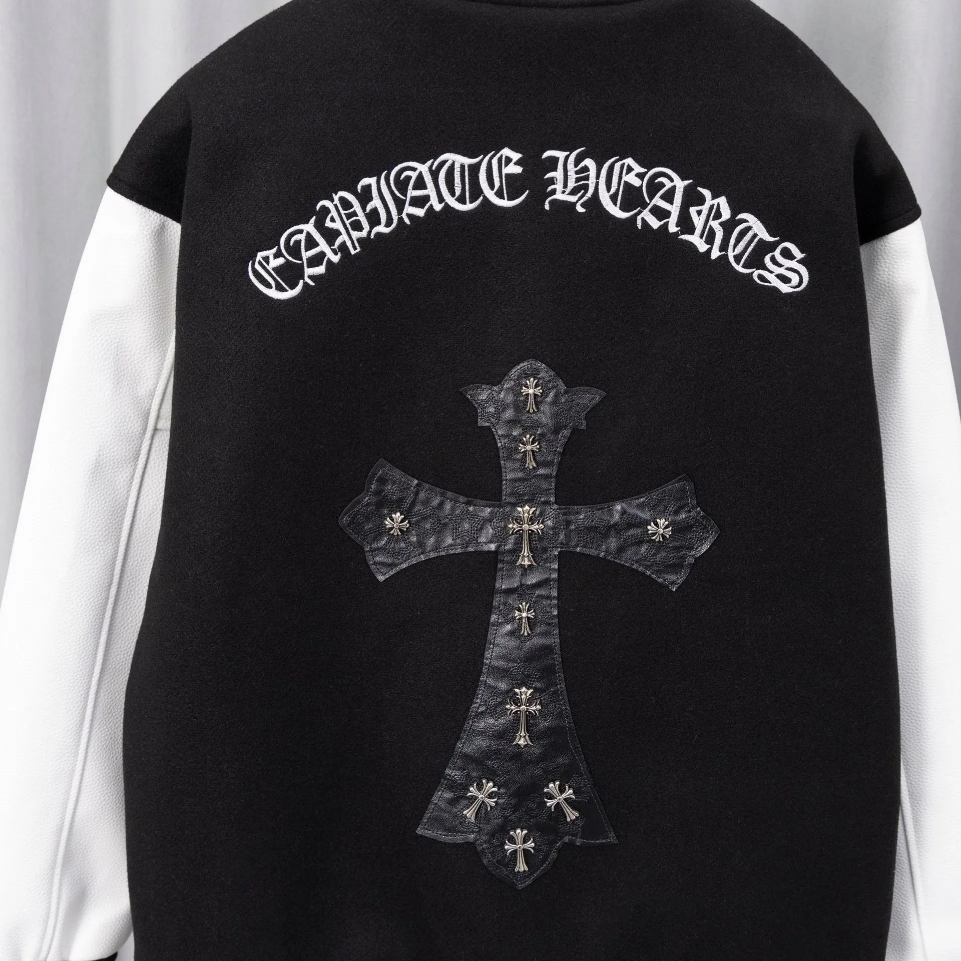Chrome Hearts Varsity Jacket Black and White Outerwear Jacket - 21