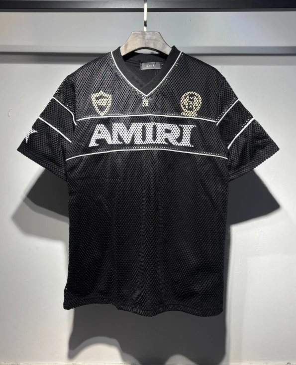 Amiri Mesh Football Jersey Black - 1