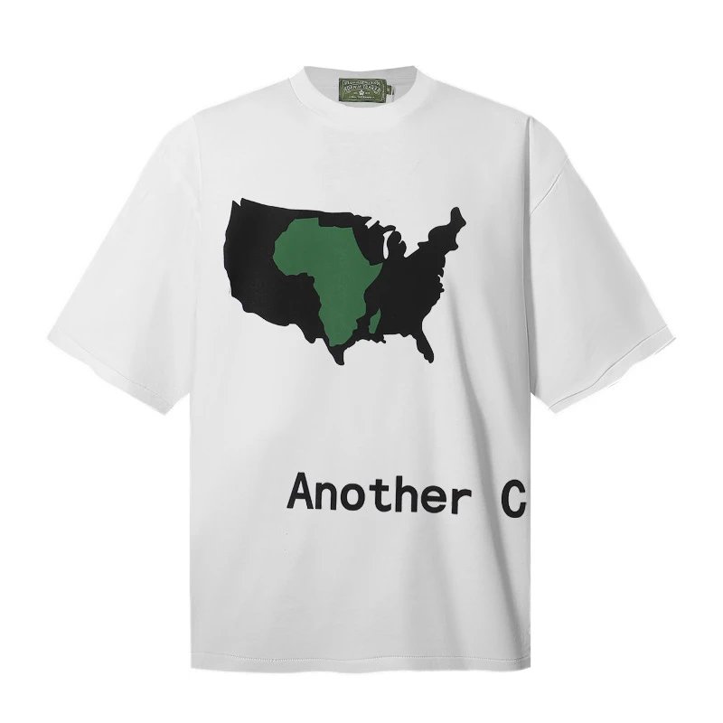 Design Another Country Map Print Black T-Shirt - 7
