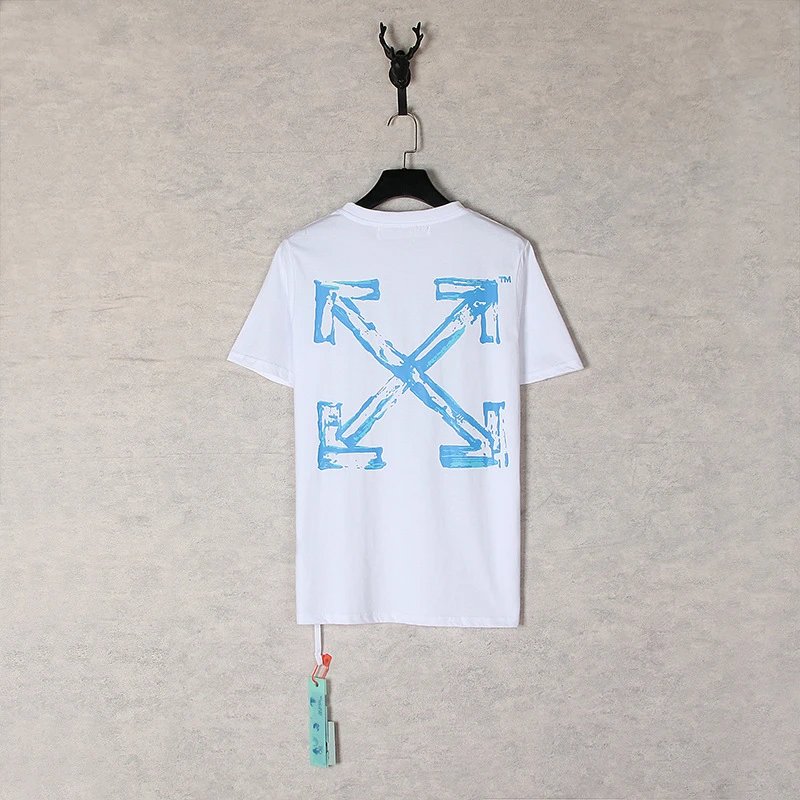 Off-White Industrial Arrow Red Print White T-Shirt - 38