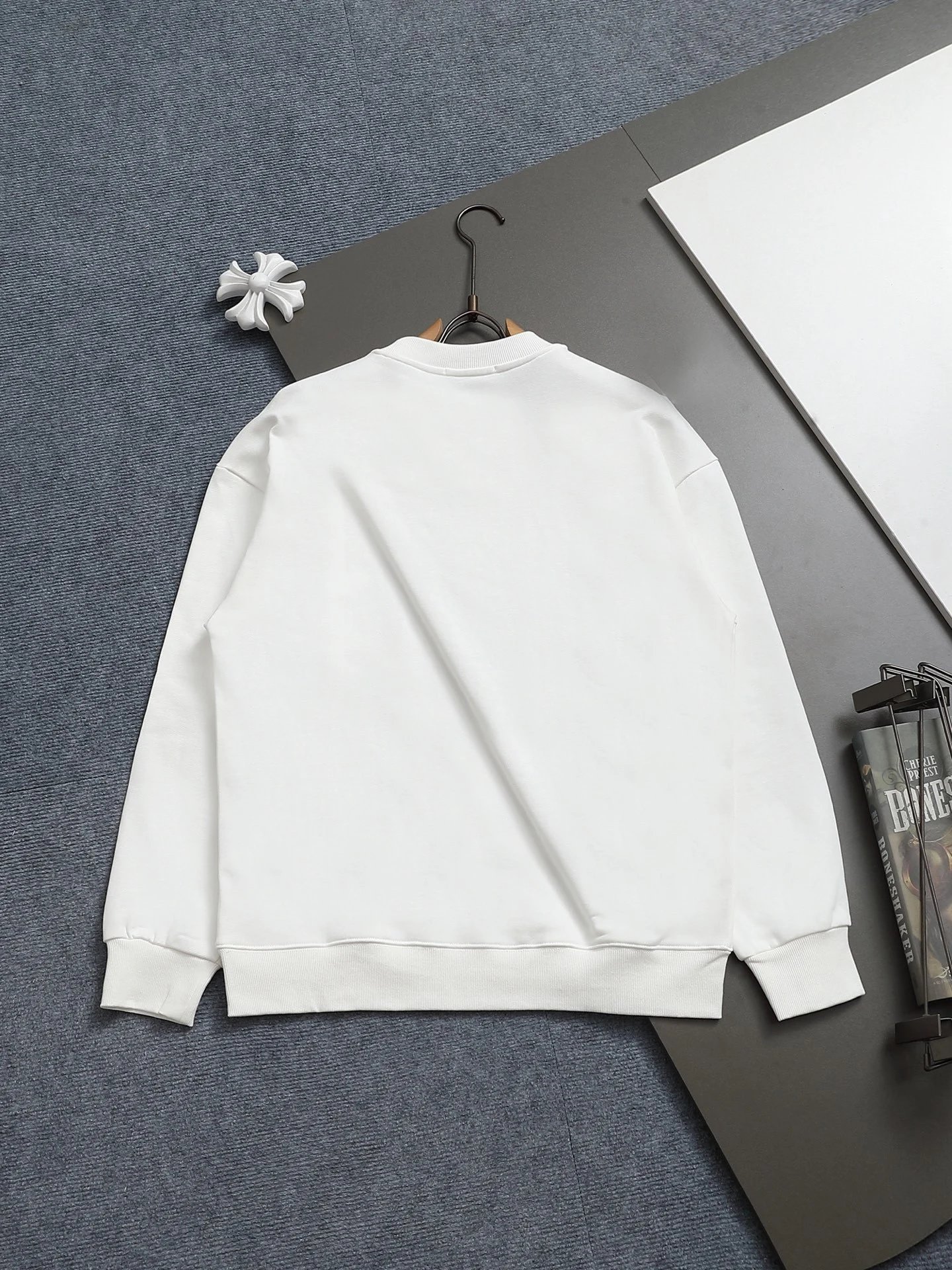 Prada Logo Embroidered Black Hoodie - 24