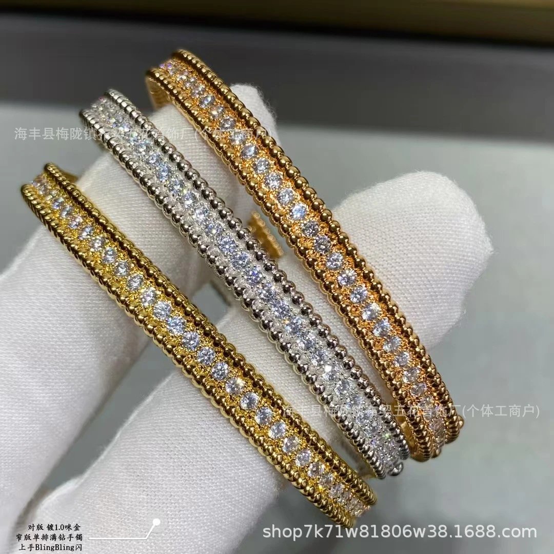 Design Crystal-Embellished Bangle Bracelet Silver Jewelry - 2