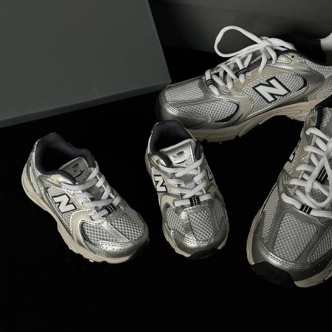 New Balance 530 Gray White Sneakers Running Shoes - 6