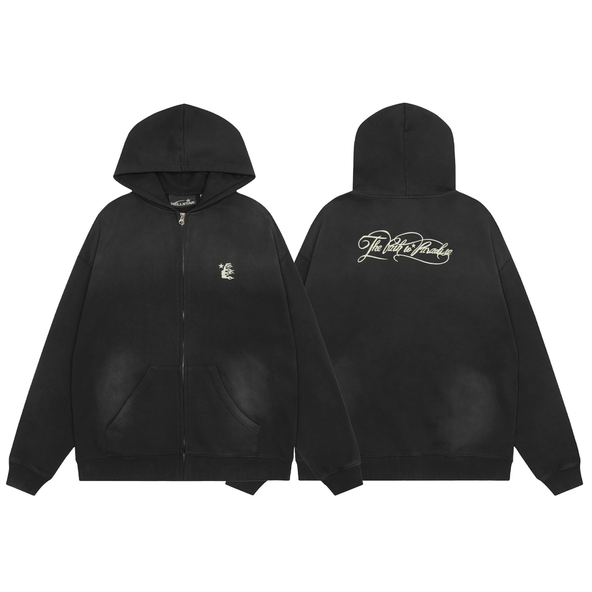 Hellstar Star Flame Hoodie Black - 7