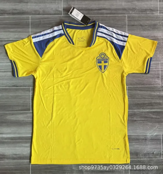 Adidas Sweden National Team Home Jersey Yellow / Blue - 1