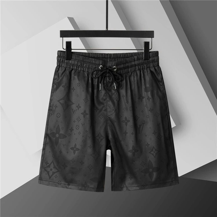 Louis Vuitton Swimwear Mesh-Lined Drawstring Swim Shorts — 3690 black
