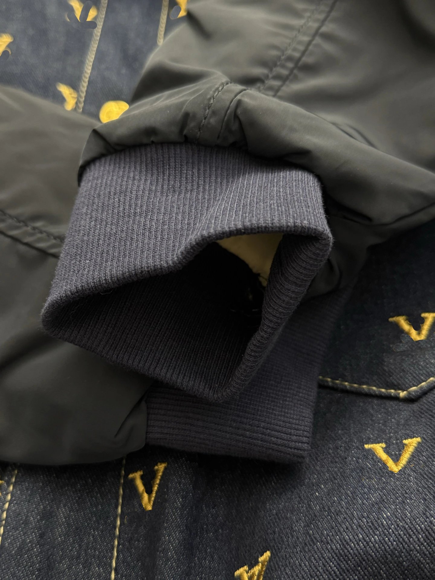 Denim Tears V-Embroidered Denim Jacket Navy - 7