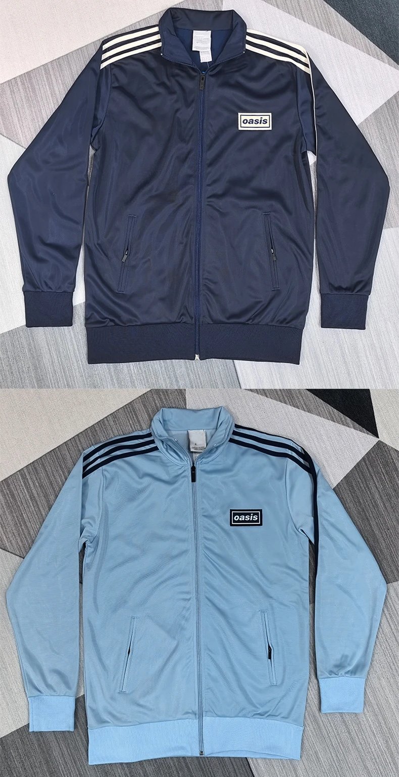 Design Oasis Tracksuit Jacket Burgundy with White Stripes Outerwear - 7