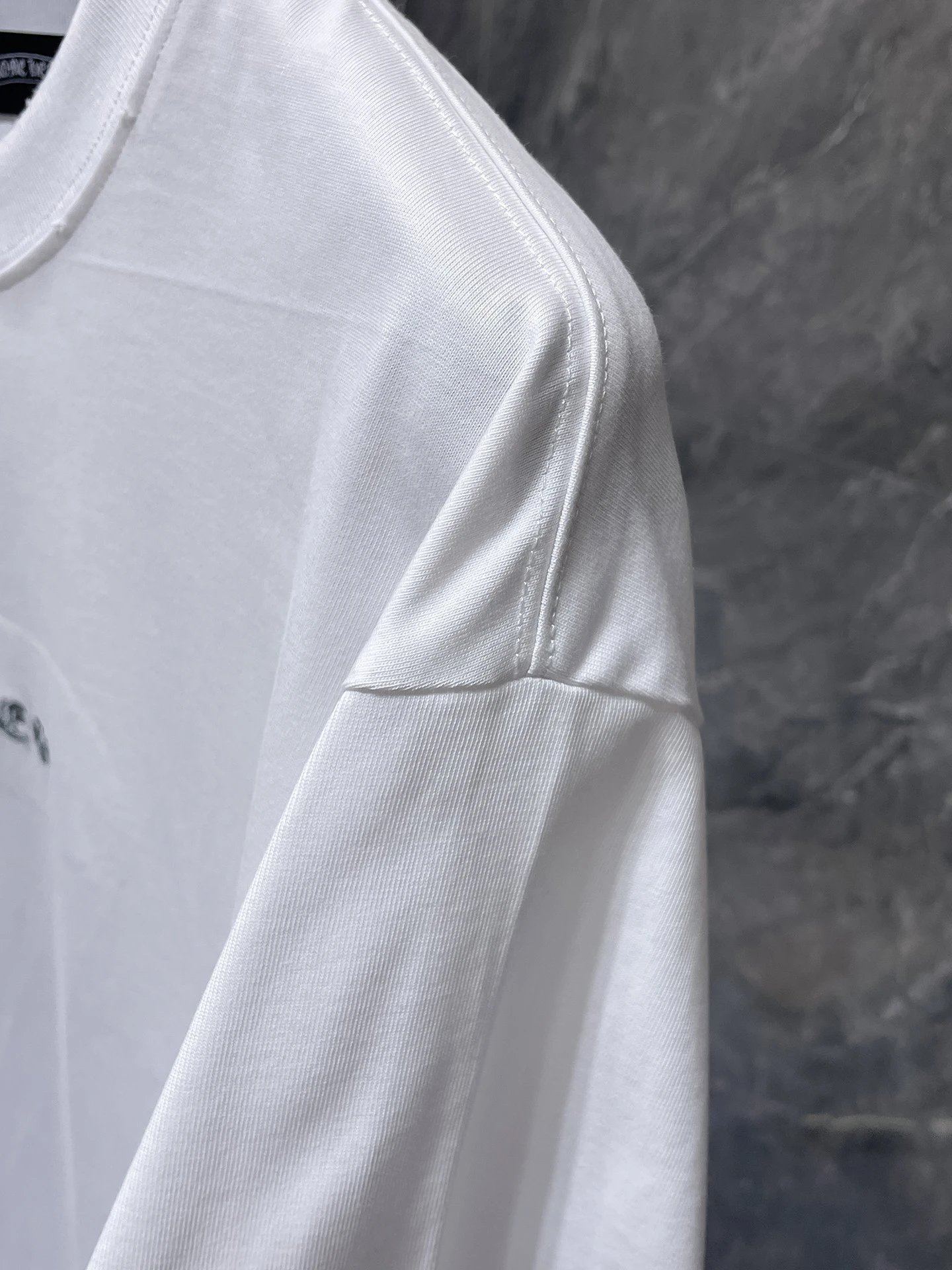 Chrome Hearts Circle Cross Embroidered White T-Shirt - 15