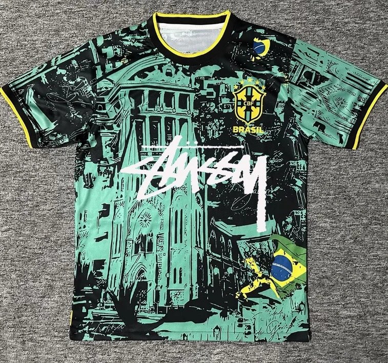 Stussy x CBF Brazil National Team Jersey Yellow / Green - 6