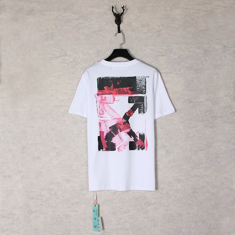 Off-White Industrial Arrow Red Print White T-Shirt - 29
