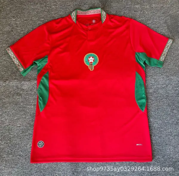 Design Morocco National Team Home Jersey Red / Green Jersey - 1