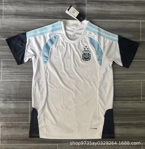AFA Argentina National Team Training Jersey White / Light Blue / Navy - 1