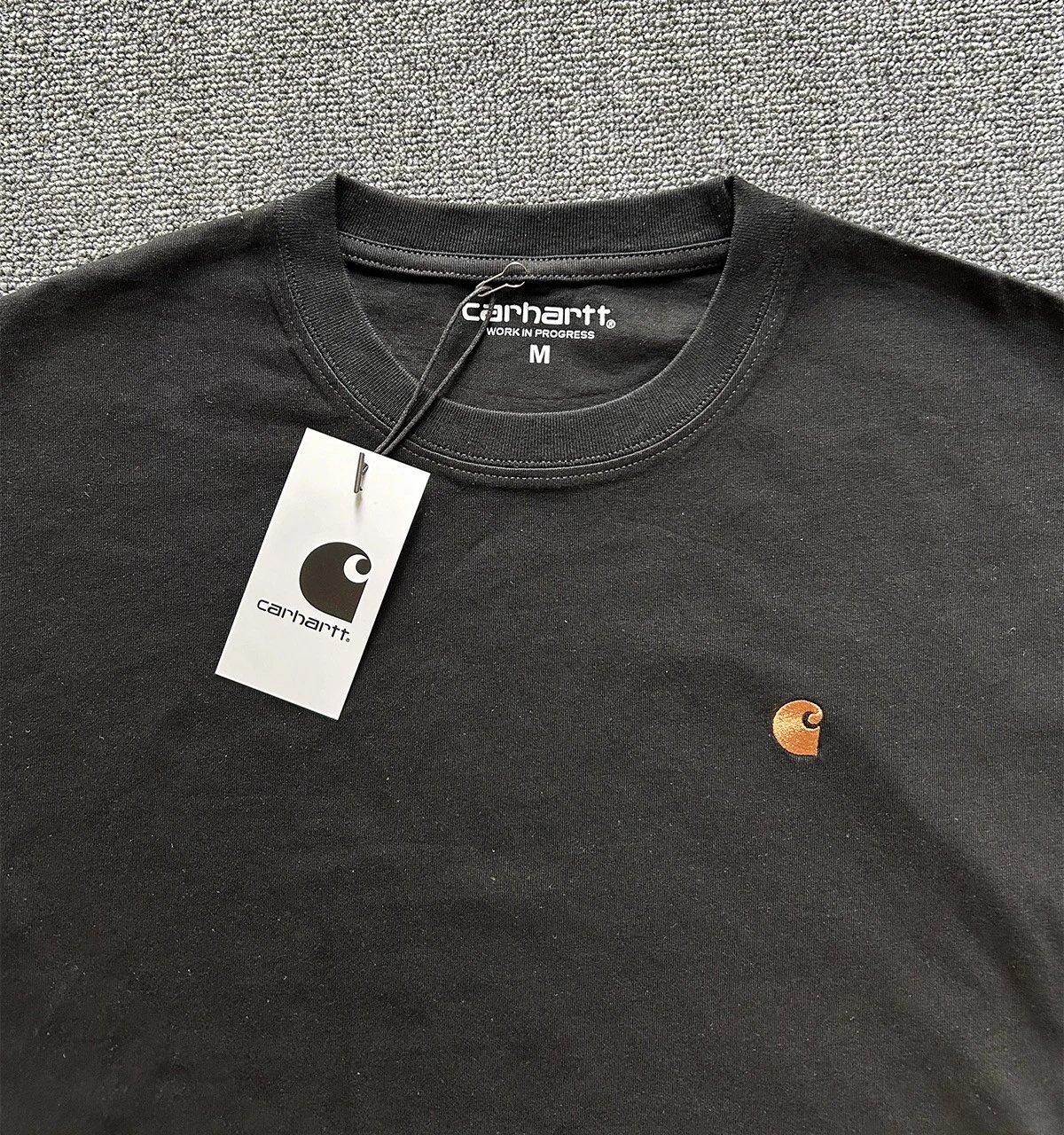 Carhartt Work In Progress Carhartt WIP Logo T-Shirt Army Green T-Shirt T-Shirts - 15