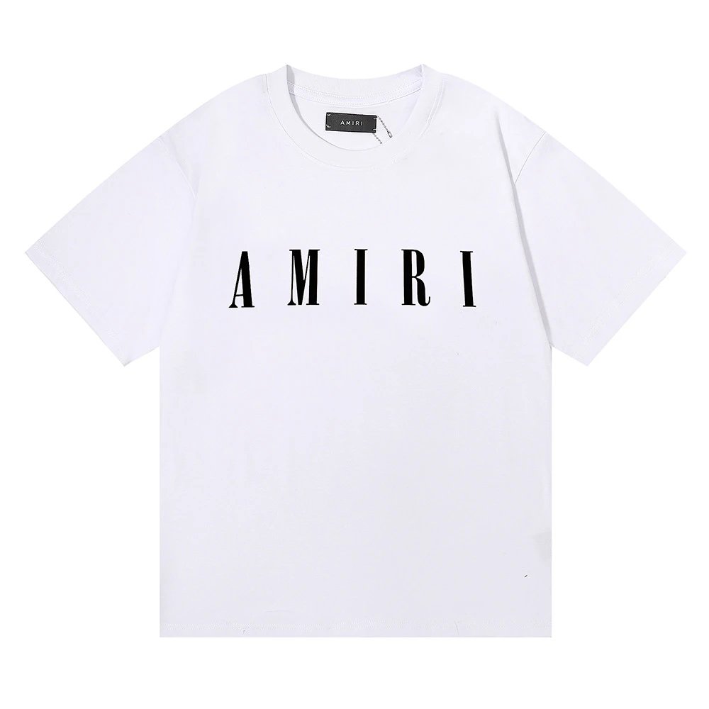 Amiri Monogram Logo T-Shirt Light Blue - 8