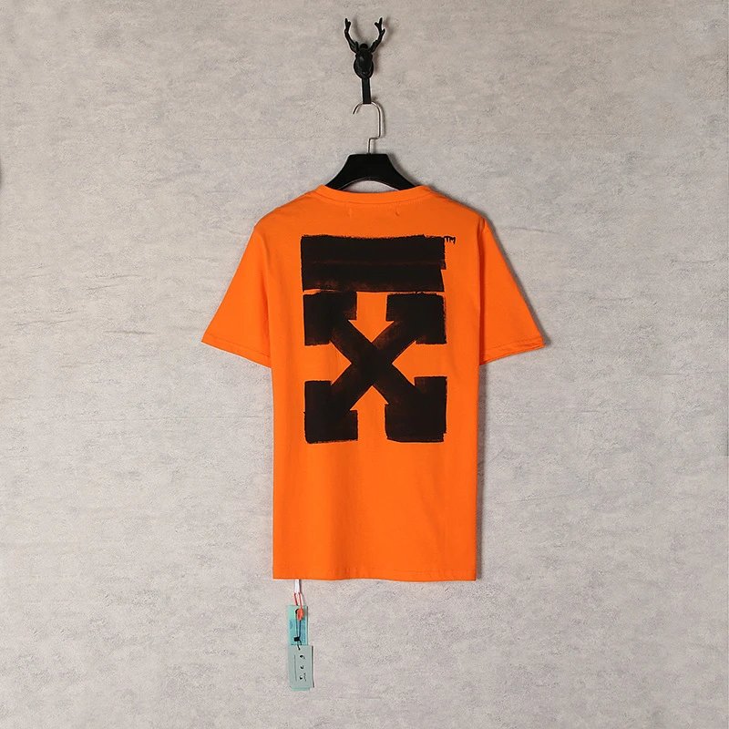 Off-White Industrial Arrow Red Print White T-Shirt - 34