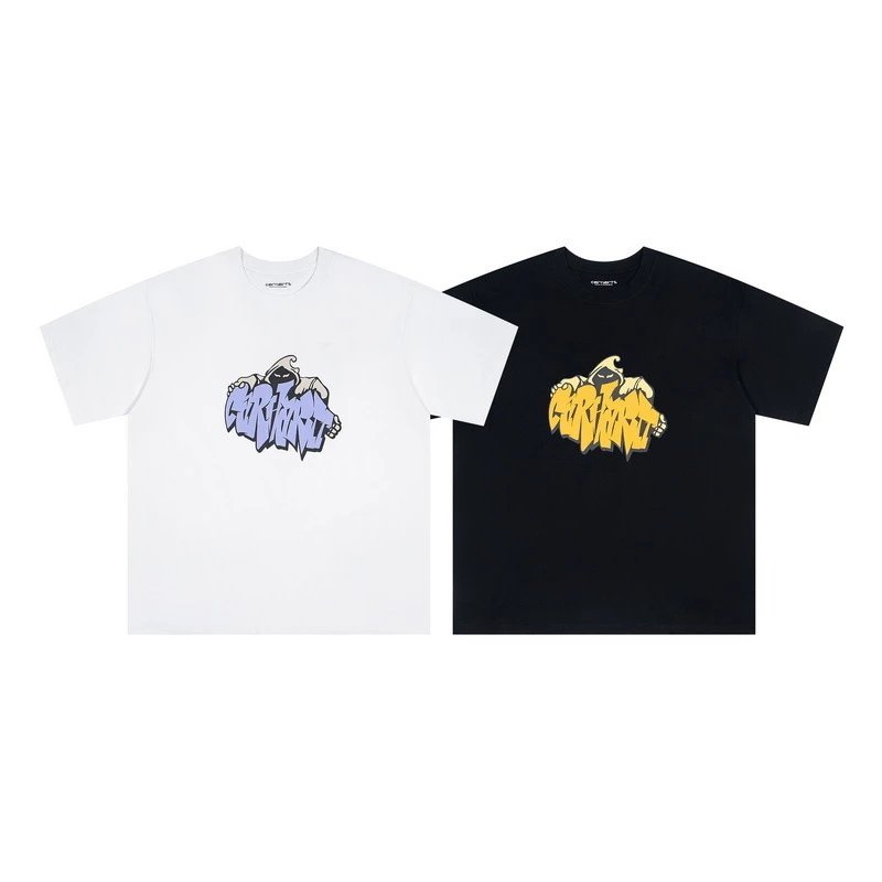 Design Grid Heart Pattern Black T-Shirt - 10