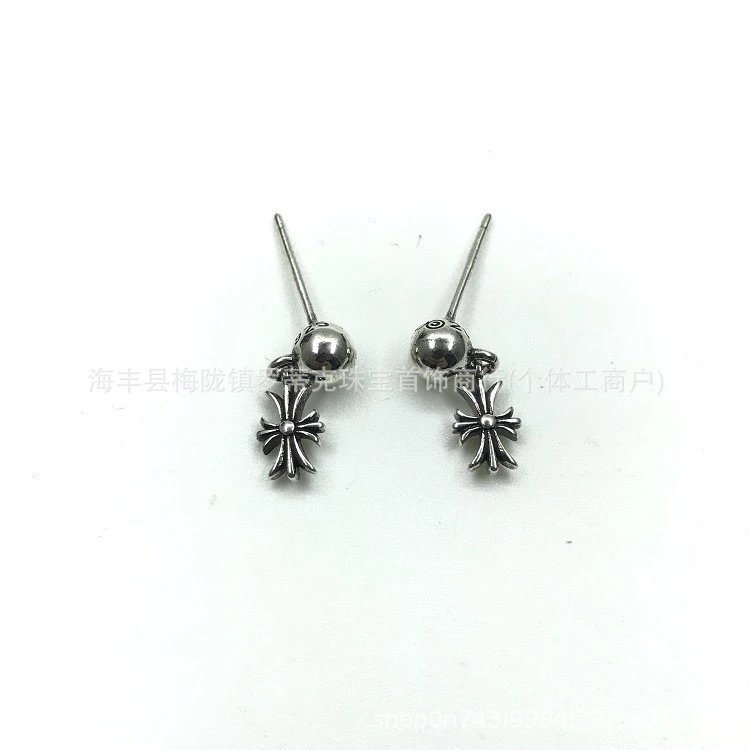 Design Floral Scroll Stud Earrings Silver Jewelry - 9