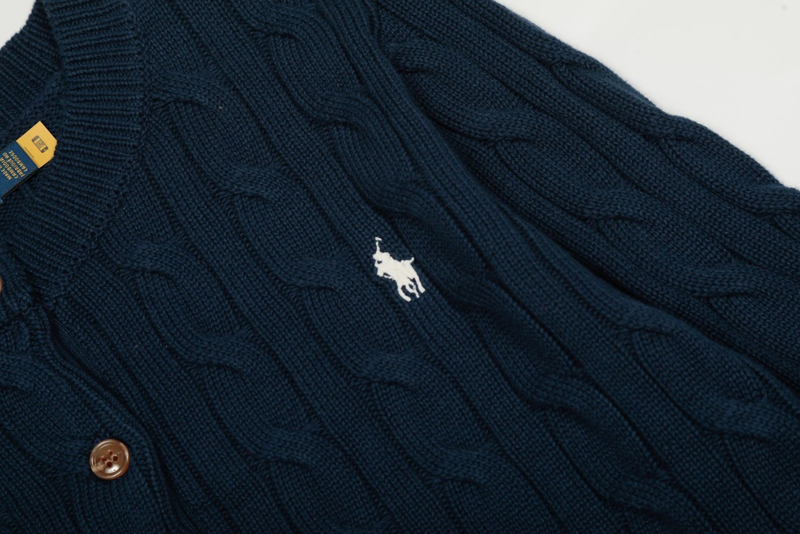 Polo Ralph Lauren Cable Knit Cardigan Forest Green Cardigan - 7