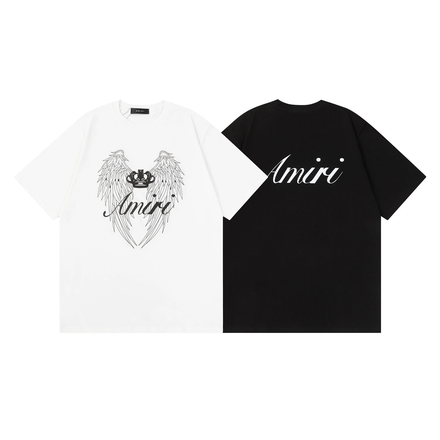 Amiri Botanical Print Black Oversized T-Shirt - 10