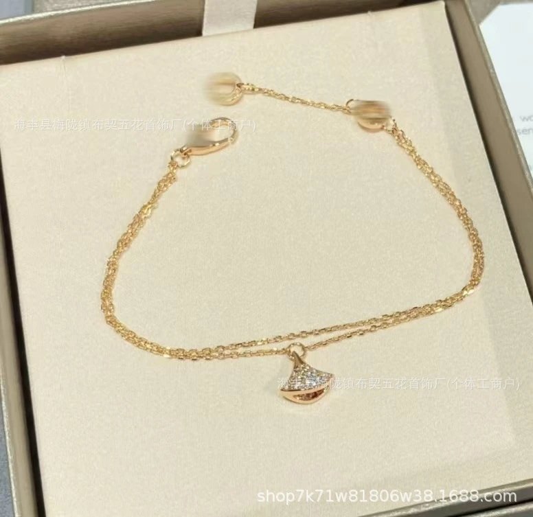 Design Fan Shell Pendant Gold Chain Bracelet Jewelry - 5