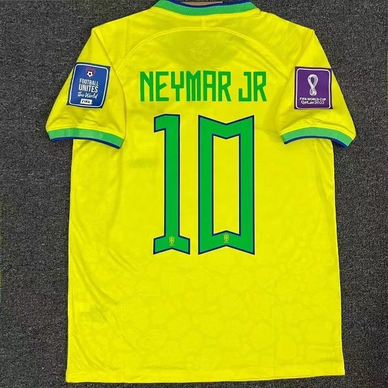 CBF Brazil 2022 World Cup Home Jersey and Shorts - Yellow / Green / Blue - 3