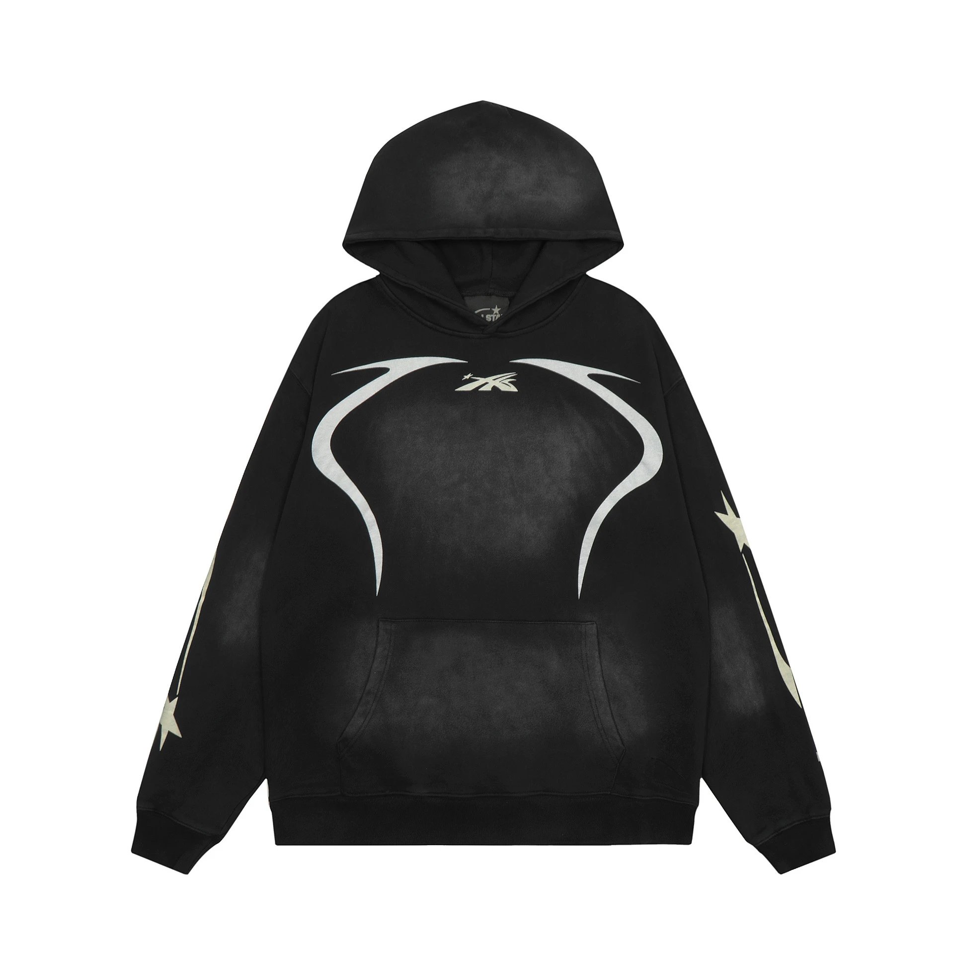 Hellstar Star Flame Hoodie Black - 28