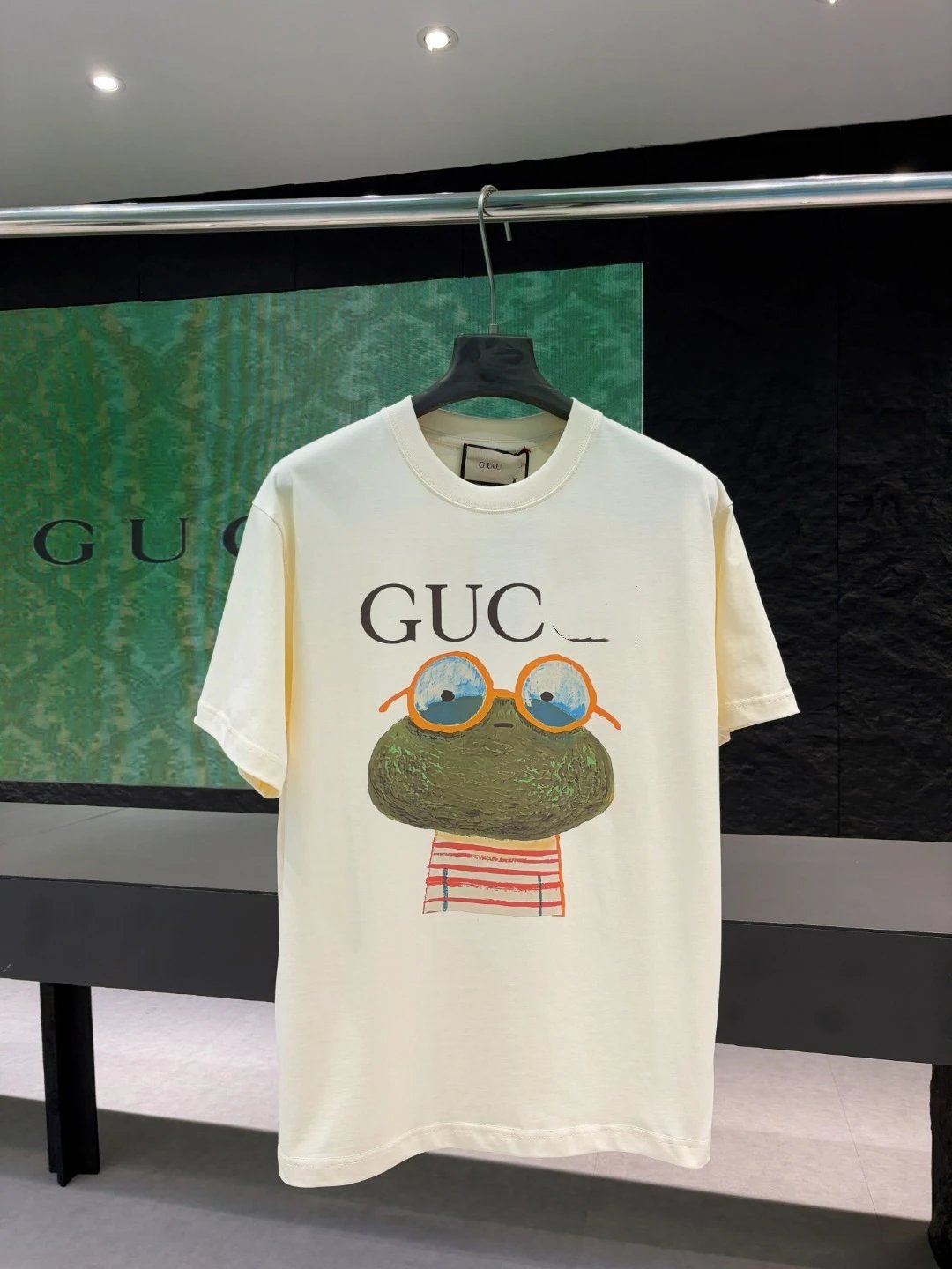 Gucci Crab Print Graphic T-Shirt Off-White - 22