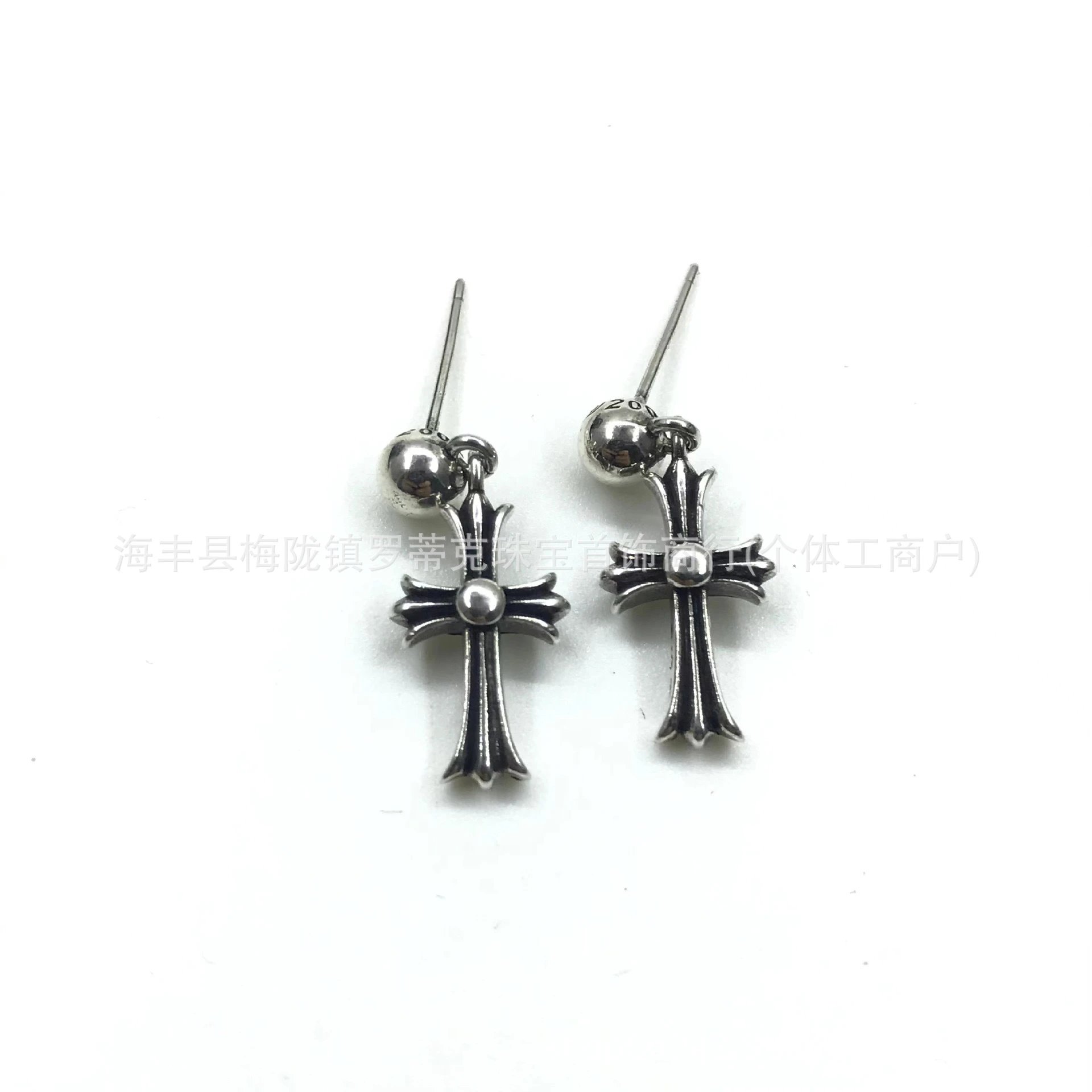 Design Floral Scroll Stud Earrings Silver Jewelry - 27