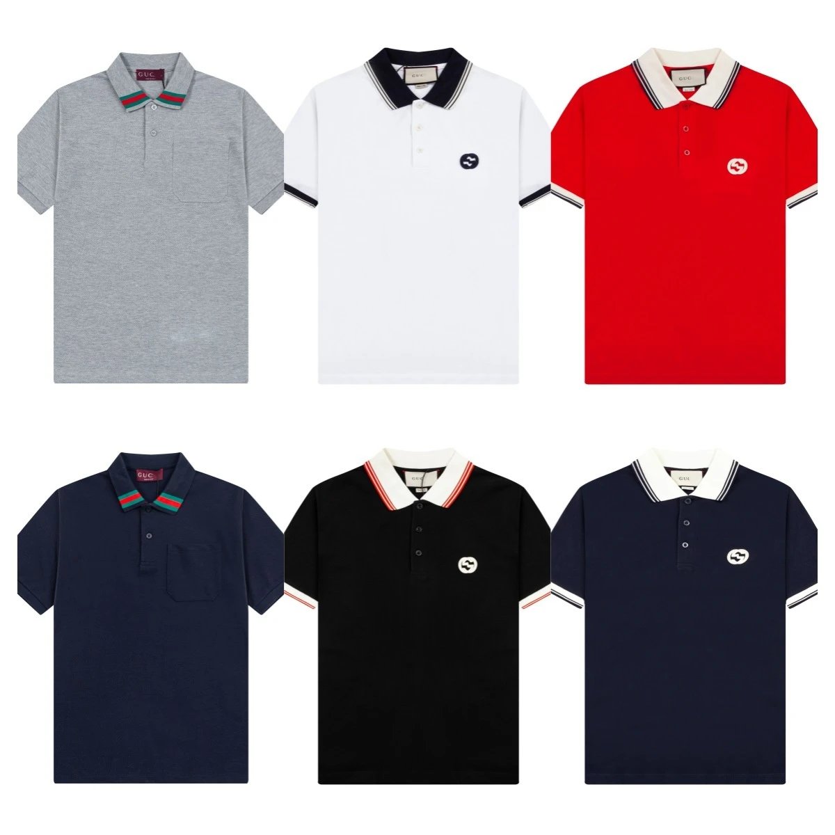 Gucci Web Stripe Polo White Polo Shirt - 3